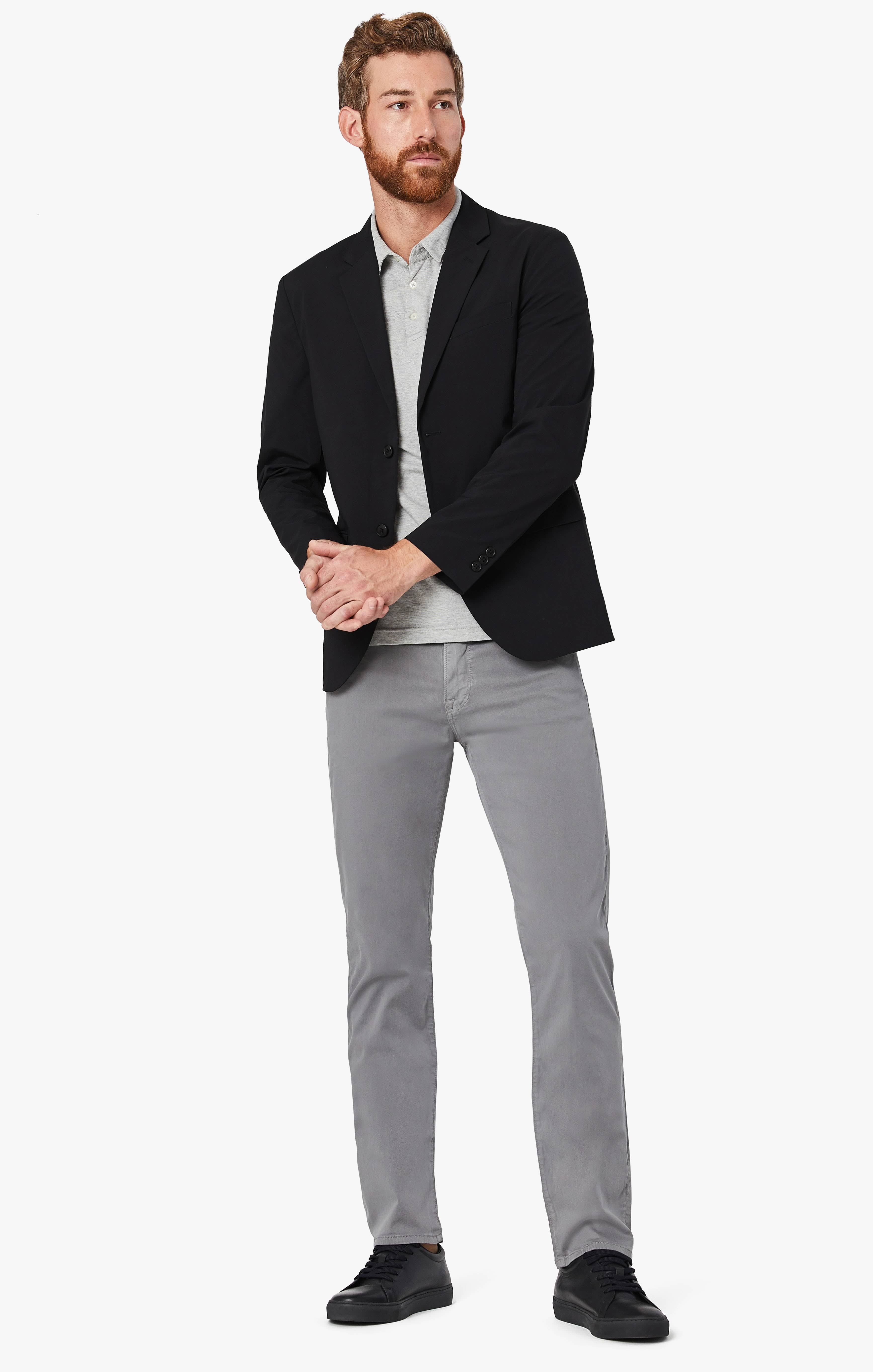 34 Heritage 5-Pockets Courage Straight Leg in Shark Twill