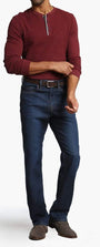 34 Heritage Denim Charisma Relaxed Straight in Dark Cashmere