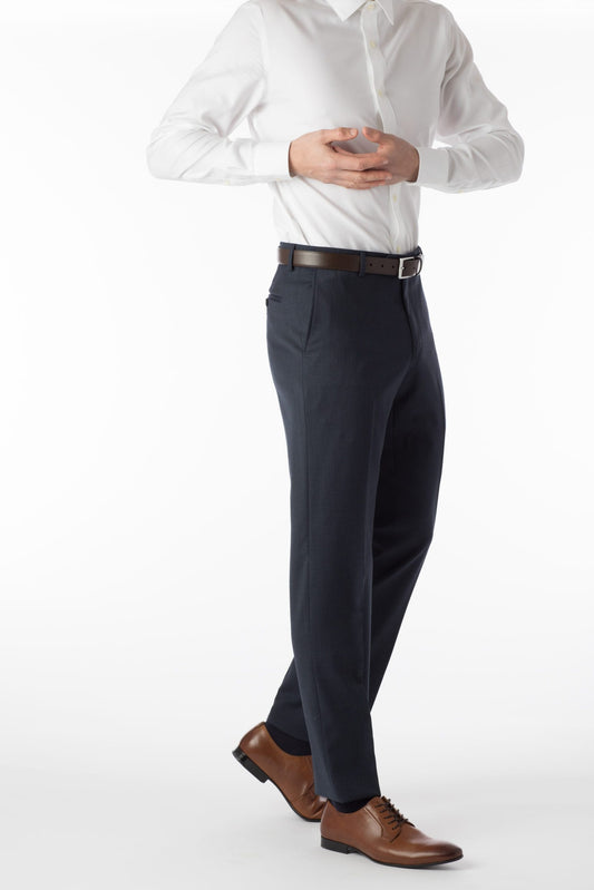Ballin Dress Trousers Soho Super 120's Gaberdine- Navy Mix