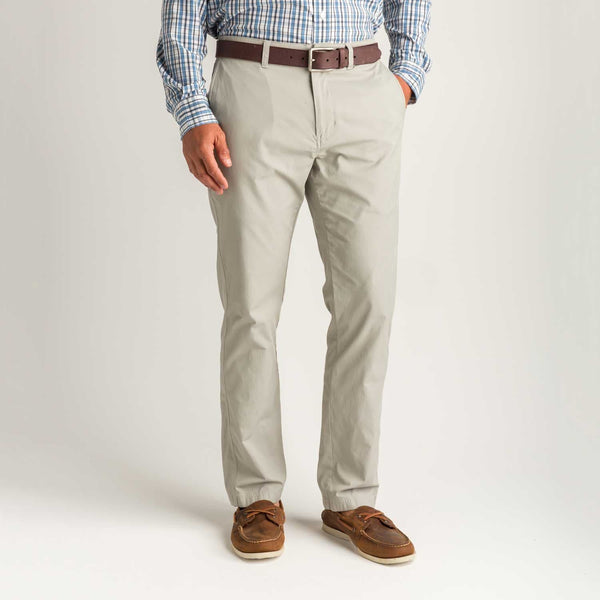 Duck Head Trousers Harbor Performance Chino- Limestone Gray