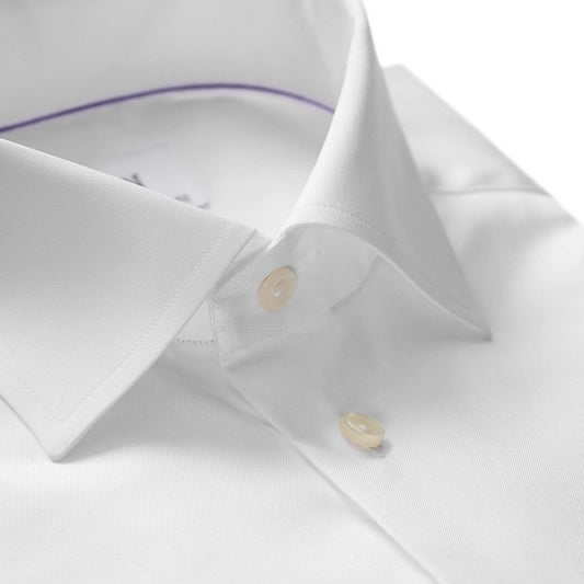 Eton Dress Shirts Contemporary Fit White Signature Twill