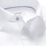 Eton Dress Shirts Contemporary Fit White Twill w/Grey Detail