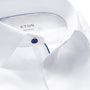 Eton Dress Shirts Contemporary Fit White Twill w/ Navy Detail