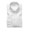 Eton Dress Shirts Slim Fit White Textured Twill