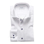 Eton Dress Shirts Slim Fit White Twill w/Navy Detail