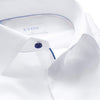 Eton Dress Shirts Slim Fit White Twill w/Navy Detail