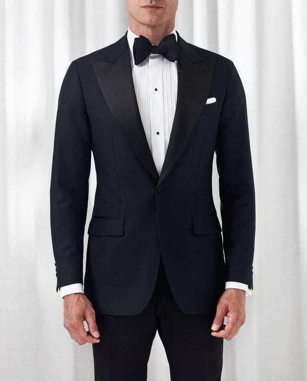 Eton Formal Wear Slim Fit Plissé Black Tie Shirt