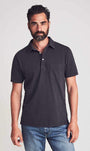 Faherty Polos Sunwashed Polo- Black