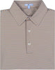 GenTeal Polos Freeport Striped Performance Polo- Toasted
