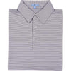 GenTeal Polos Pinstripe Performance Polo- Charcoal