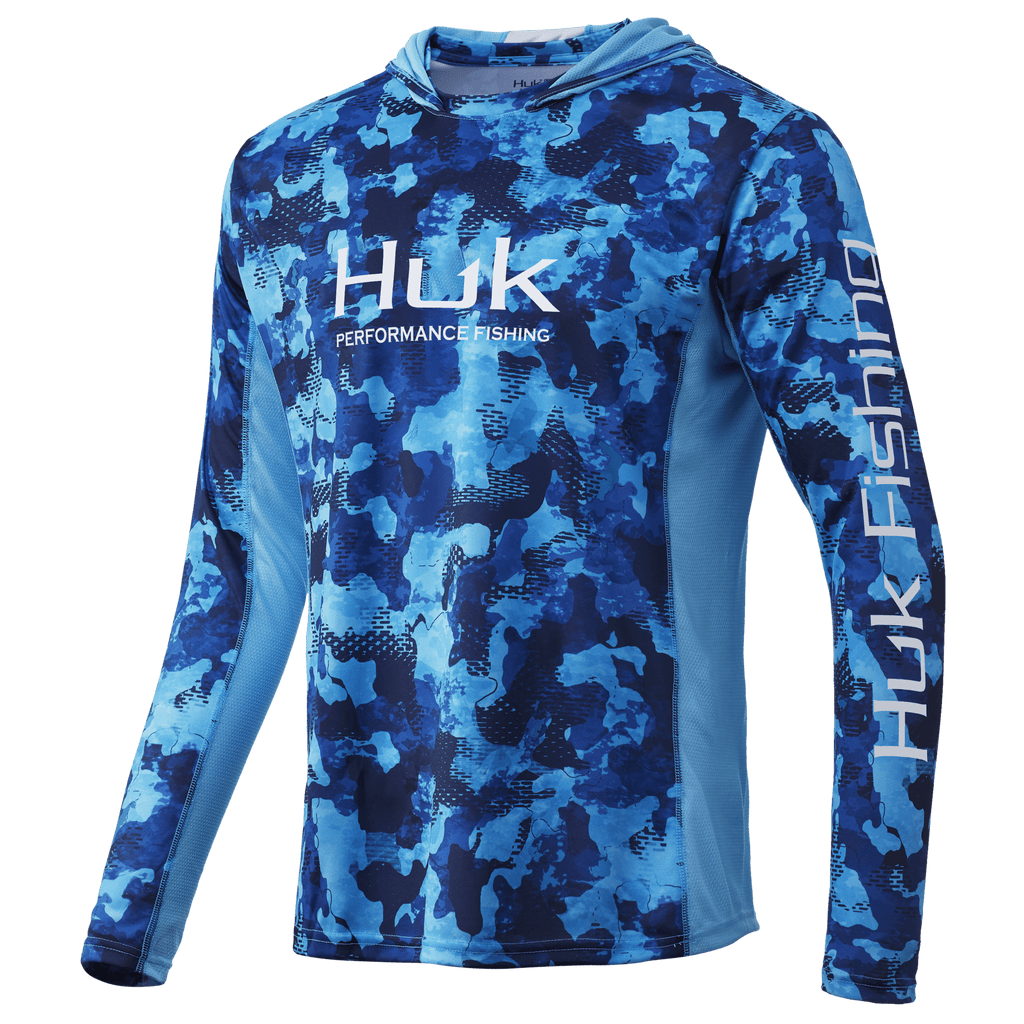 Huk Men's Icon x KC Refraction Camo Hoodie - Medium - San Sal