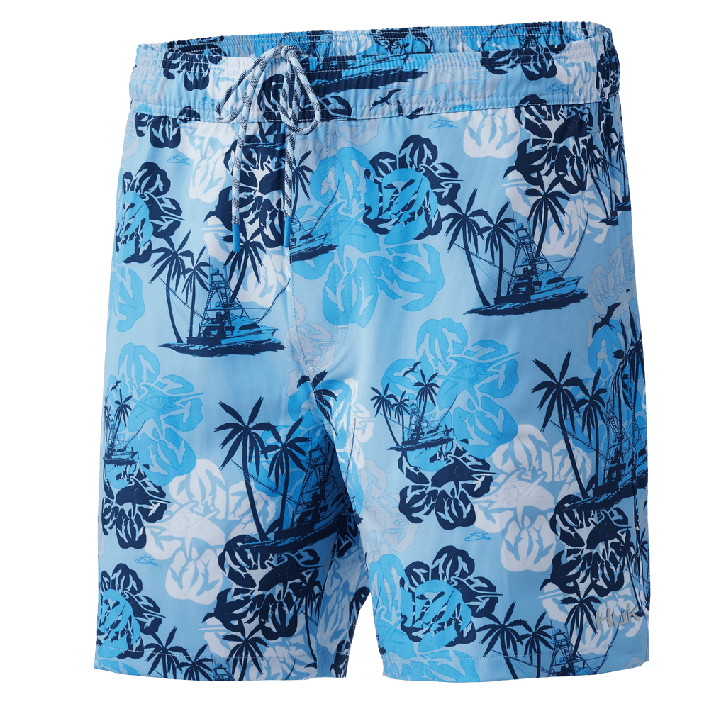 Huk Swimwear Playa 6" Swim Short- Ice Blue
