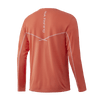 Huk T-Shirts Icon X Long Sleeve Shirt- Fusion Coral
