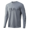 Huk T-Shirts Icon X Long Sleeve Shirt- Grey