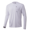Huk T-Shirts Icon X Pocket Long Sleeve Shirt- White