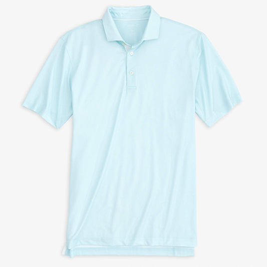 Johnnie O Polos Robben Printed Performance Polo- Gulf Blue