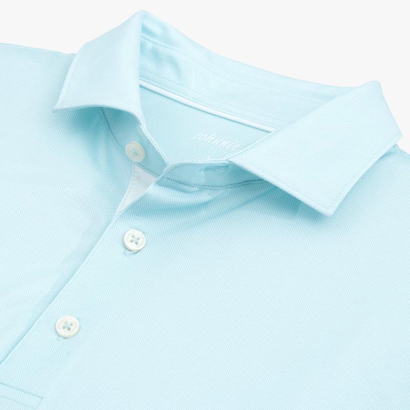 Johnnie O Polos Robben Printed Performance Polo- Gulf Blue