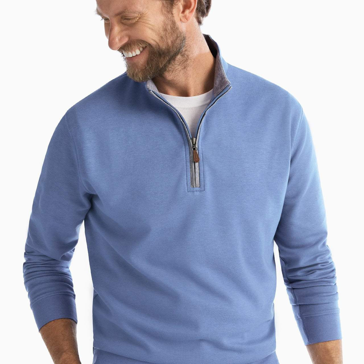 Johnnie O Sweaters Sully 1/4 Zip- Laguna Blue