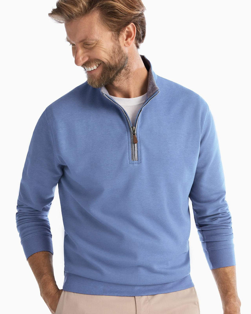 Johnnie O Sweaters Sully 1/4 Zip- Laguna Blue