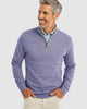 Johnnie O Sweaters Sully 1/4 Zip Pullover- Mulberry