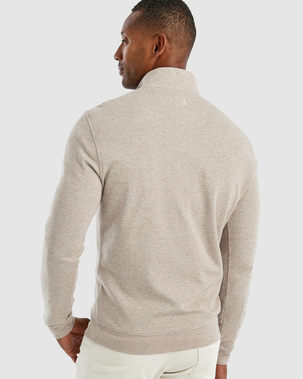 Johnnie O Sweaters Sully 1/4 Zip Pullover- Wheat