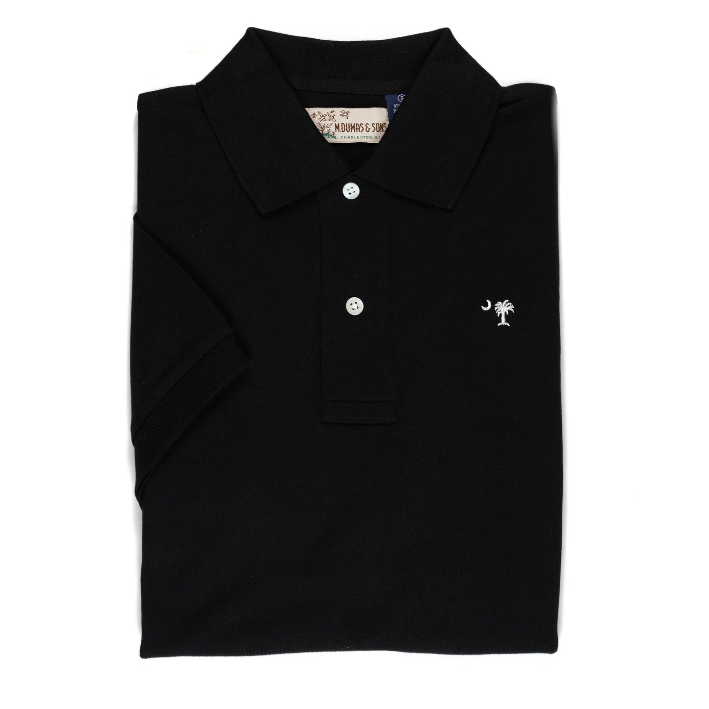 M. Dumas & Sons Polos Palmetto Polo- Black