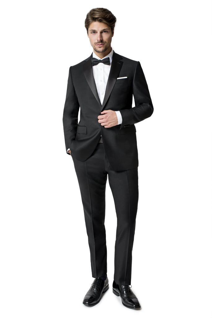 Paul Betenly Formal Wear Nelson Classic Fit Black Notch Lapel Tuxedo