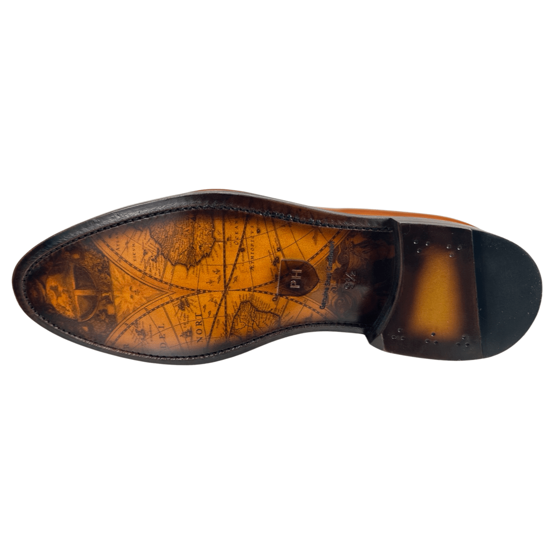 no.0275 ヌーディブロンズバンブーと羽根のコッパー Amazon.com | Florsheim Motor Moc Toe Penny Driver Men's Slip On, 7