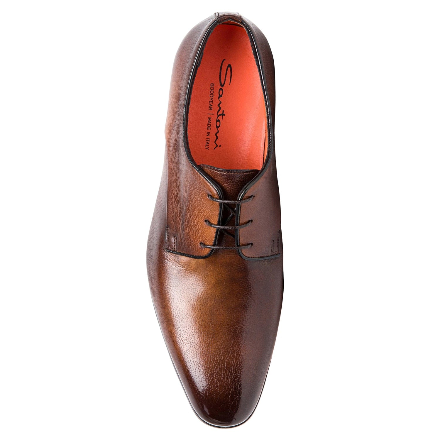 Santoni Shoes Dabbed Plain Toe Oxford