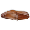 Santoni Shoes Santoni Mens Pace Slip On Dress Sneaker Pace-C45-Cognac