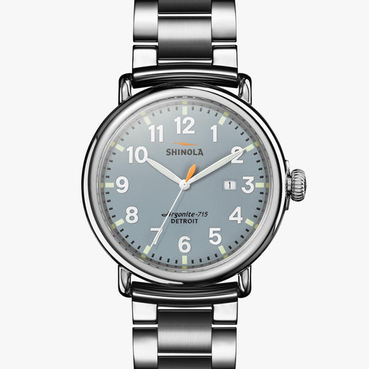 Shinola Watches The Runwell 47 MM Slate Blue Dial