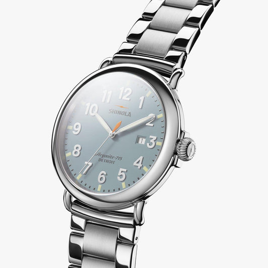 Shinola Watches The Runwell 47 MM Slate Blue Dial
