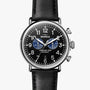 Shinola Watches The Runwell Chrono 47 MM Black/Blue Dial