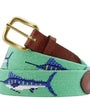 Smathers & Branson Belt Billfish Needlepoint Belt