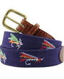 Smathers & Branson Belt Fishing Flies Needlepoint Belt