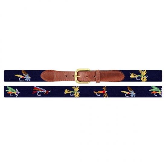 Smathers & Branson Belt Fishing Flies Needlepoint Belt