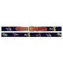 Smathers & Branson Belt Fishing Flies Needlepoint Belt