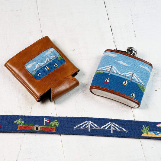 Smathers & Branson Belt Mount Pleasant Needlepoint Belt
