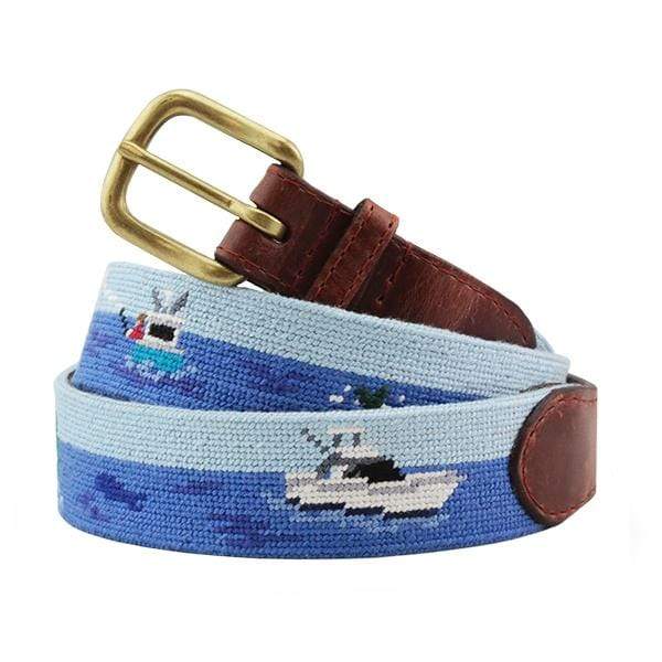 Smathers & Branson Belt Offshore Fishing Needlepoint Belt