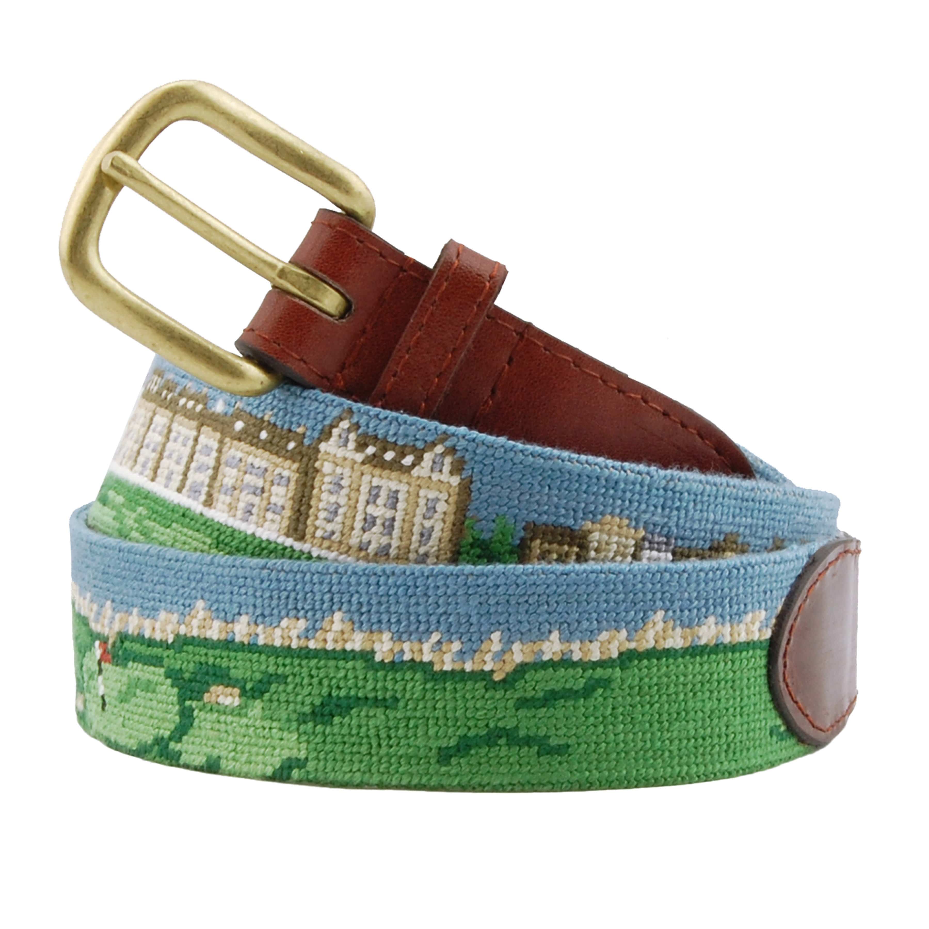 Smathers & Branson Belt Old Course Needlepoint Belt