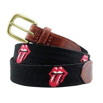 Smathers & Branson Belt Rolling Stones Needlepoint Belt