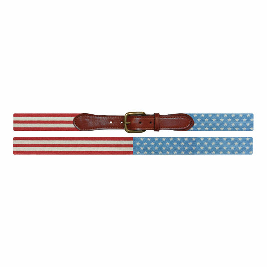 Smathers & Branson Belt Stars and Stripes Needlepoint Belt