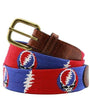 Smathers & Branson Belt Steal Your Face Bolts Needlepoint Belt