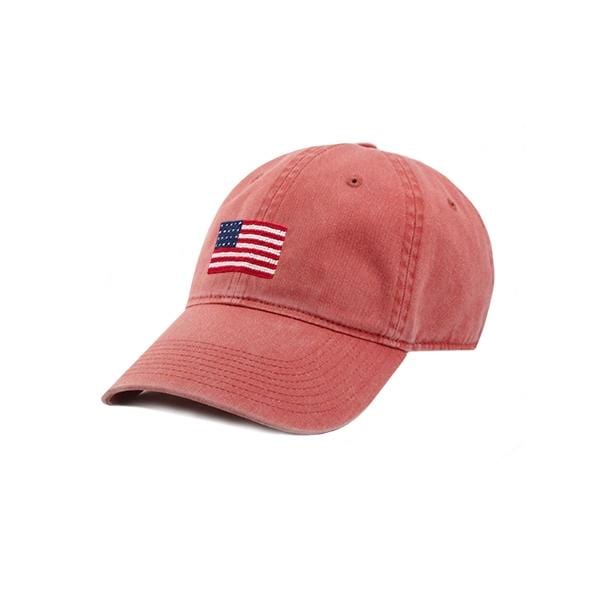 Smathers & Branson Hats American Flag Needlepoint Hat- Nantucket Red®