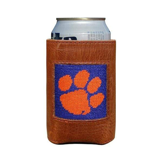 Smathers & Branson Small Leather Goods Clemson Can Cooler