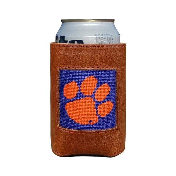 Smathers & Branson Small Leather Goods Clemson Can Cooler
