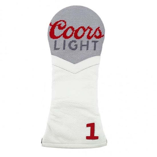 Smathers & Branson Small Leather Goods Coors Light Needlepoint Driver Cover