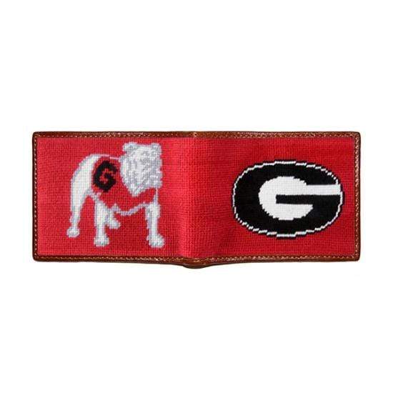 Smathers & Branson Small Leather Goods Georgia Needlepoint Bi-Fold Wallet