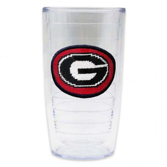 Smathers & Branson Small Leather Goods Georgia Needlepoint Tervis Tumbler
