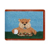 Smathers & Branson Small Leather Goods Gopher Golf Needlepoint Wallet